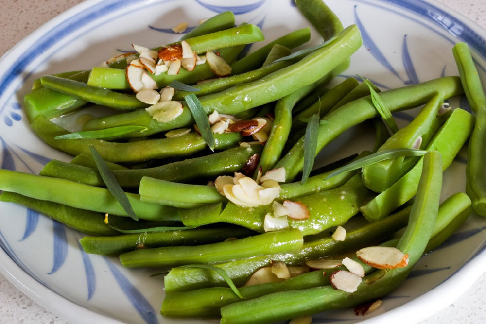 Bean Dish With Slivered Almonds Recipe Is Made By Julia