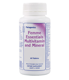 Femme Essentials Multivitamin And Mineral 60 Tablets From Metagenics